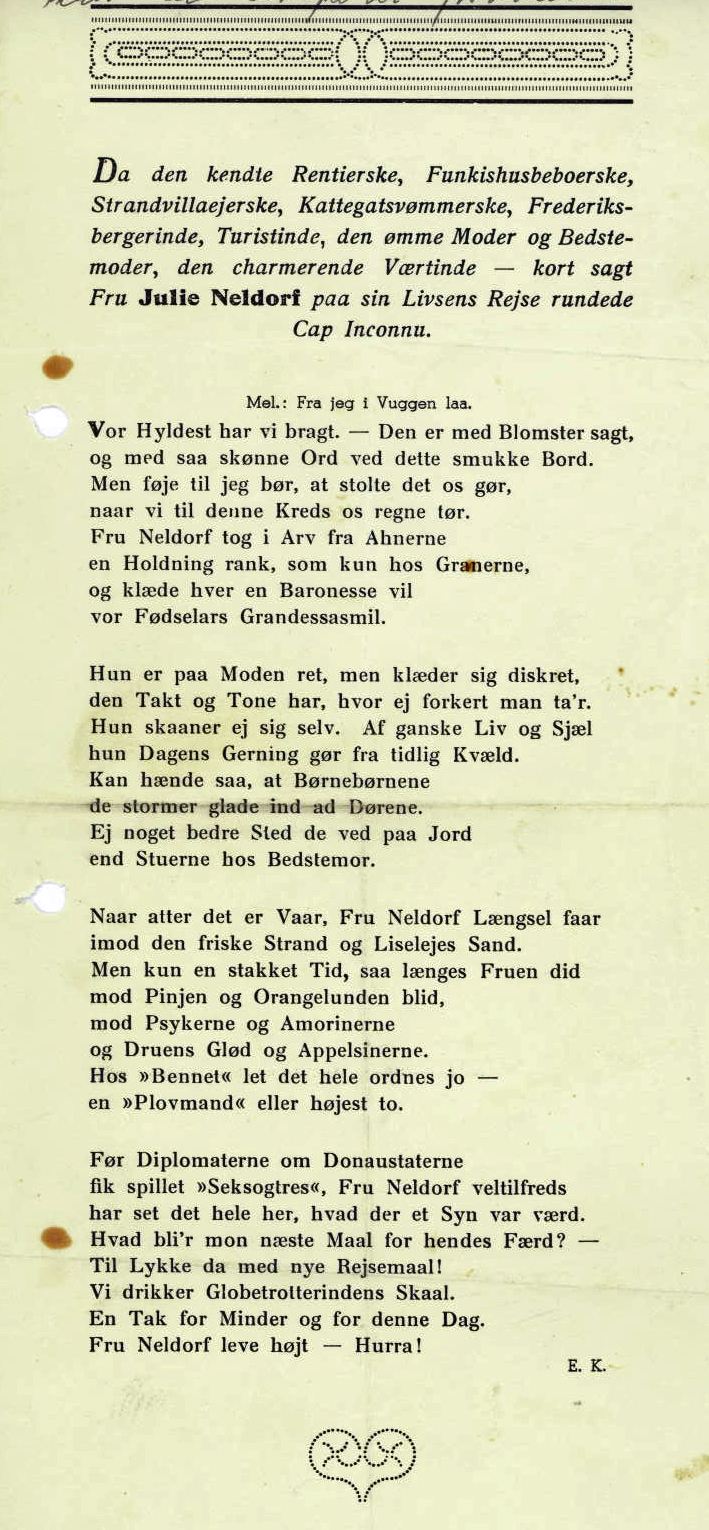 Julie Neldorf 1938-1