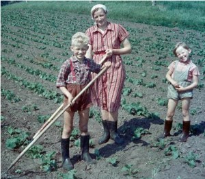 Stinne og Bernt luger roer
