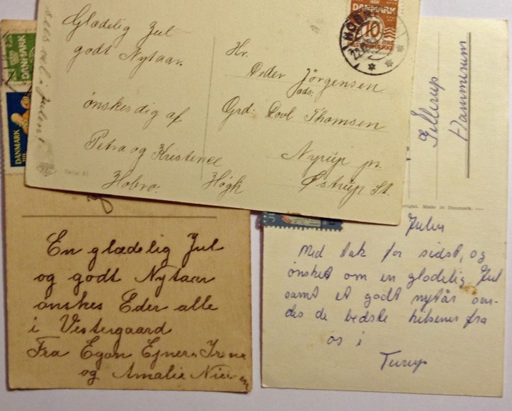 Traditionelle julekort