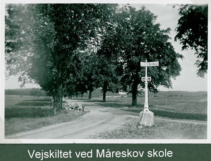 vejskilt ved Måreskov skole