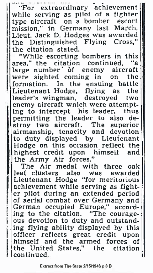 Citation Jack D Hodge