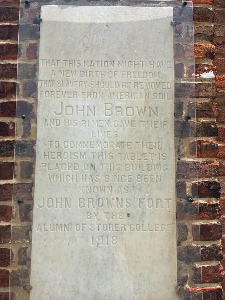 Tablet on John Brown Fort