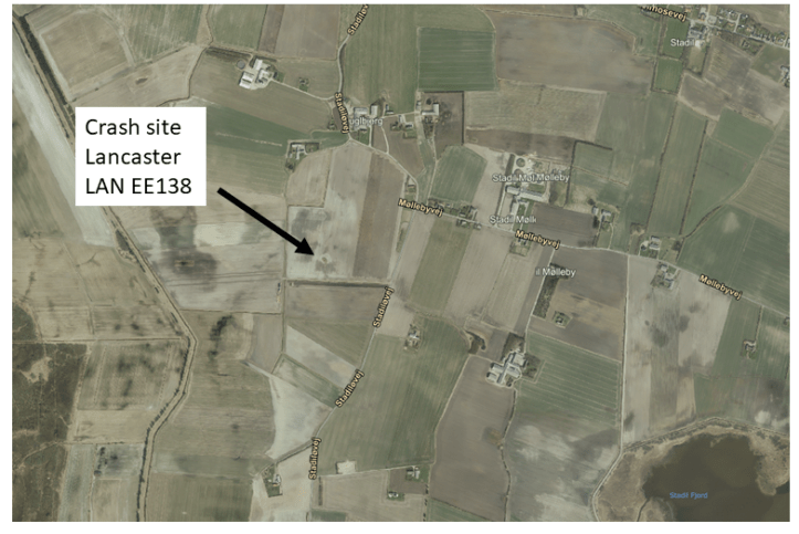 Crash site near Stadil