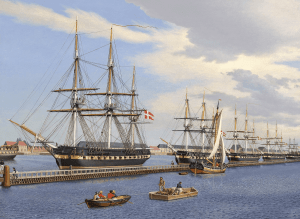 Eckersberg Fregatter udrustes på Holmen 1849ter_under_Equipering_i_Foraaret_1849_-_1850