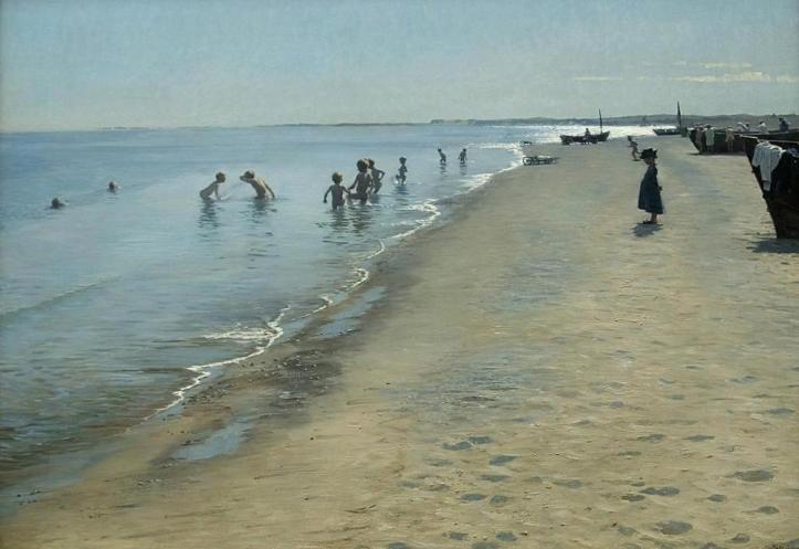 Sommerdag ved Skagens Sønderstrand - PS Krøyer 1884