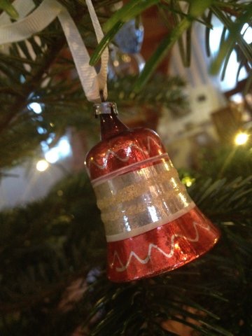 Klokke - julepynt fra Asta og Emry