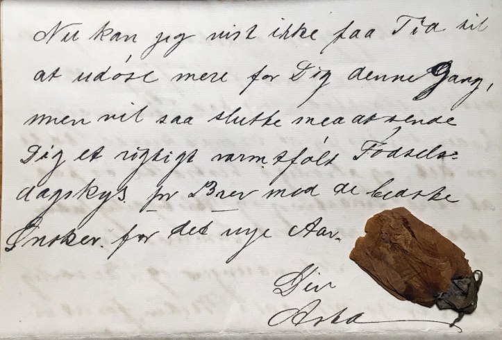 Nyboder 1 sept 1919 Brev til Emry fra Asta