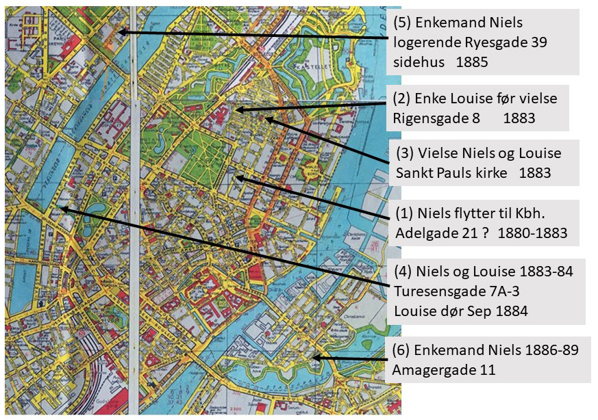 Map Niels og Louise