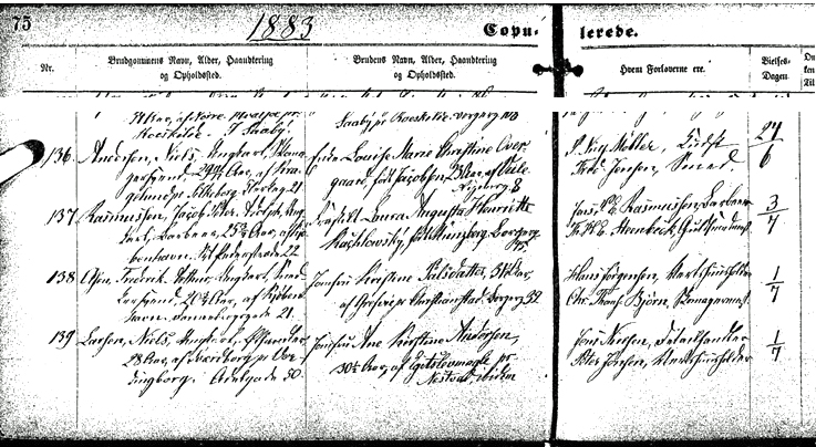 Niels Louise vielse 1883-1