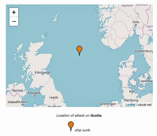 Location of attack on SCOTIA